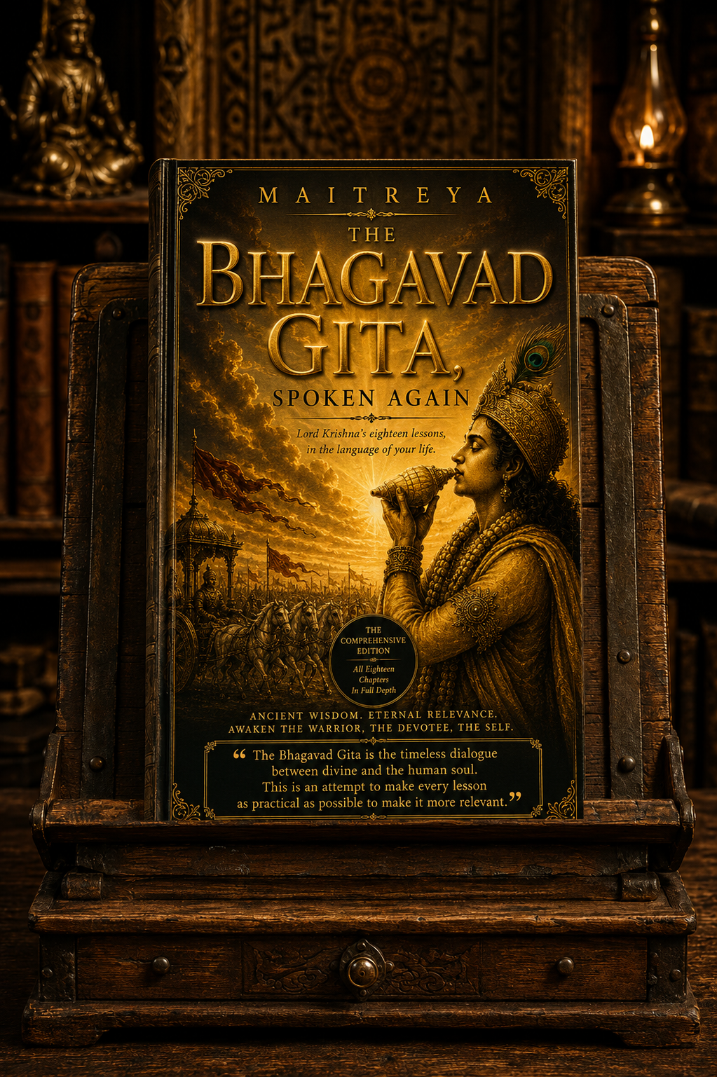 The Bhagavad Gita, Spoken Again: Lord Krishna’s eighteen lessons, in the language of your life (Instant eBook)