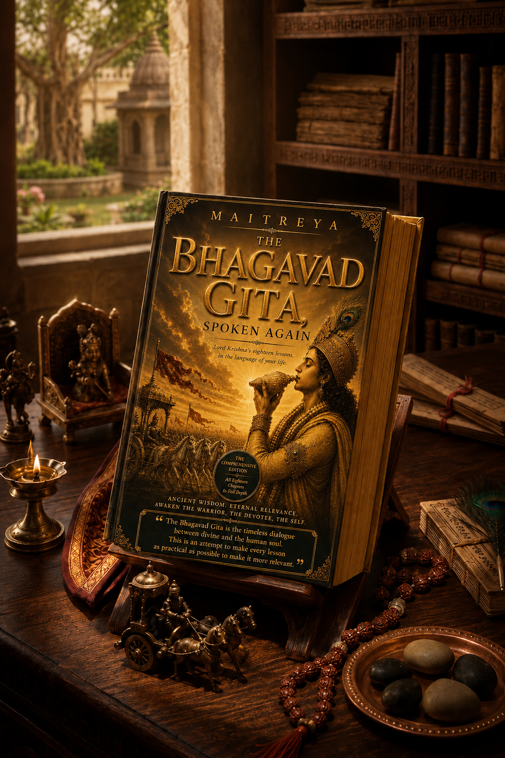 The Bhagavad Gita, Spoken Again: Lord Krishna’s eighteen lessons, in the language of your life   (Instant eBook)